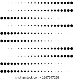 Puntos, elemento de medio tono. espárragos, sigue un patrón geométrico. Medio tono, puntos de polka, patrón de tono de pantalla, elemento de diseño