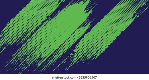 Dots halftone green and blue color pattern gradient grunge texture background. Dots pop art comics sport style modern blue modern