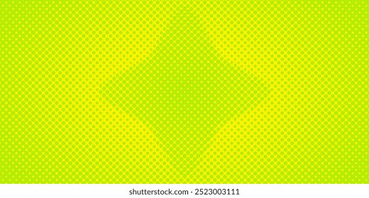 Dots Halftone Green Color Gradient with Star Pattern