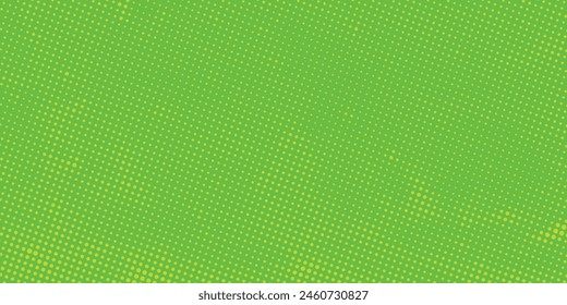 Dots halftone green color pattern gradient texture with technology digital background. Dots pop art comics with nature graphic design