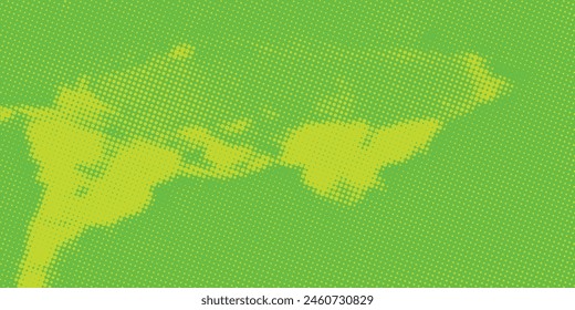 Dots halftone green color pattern gradient texture with technology digital background. Dots pop art comics with nature graphic design