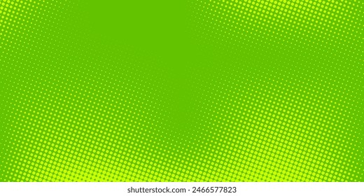 Dots halftone green color pattern gradient texture with technology digital background. Dots pop art comics with nature graphic design.