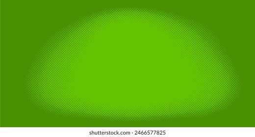 Dots halftone green color pattern gradient texture with technology digital background. Dots pop art comics with nature graphic design.
