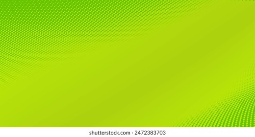 Dots halftone green color pattern gradient texture with technology digital background. Dots pop art comics with nature graphic design.