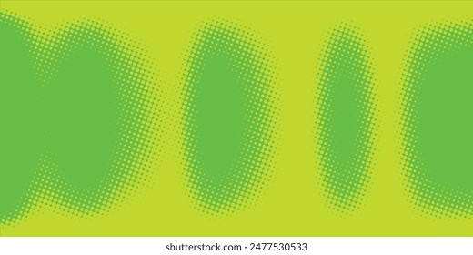 Dots halftone green color pattern gradient texture with technology digital background. Dots pop art comics with nature graphic design.
