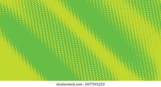 Dots halftone green color pattern gradient texture with technology digital background. Dots pop art comics with nature graphic design.
