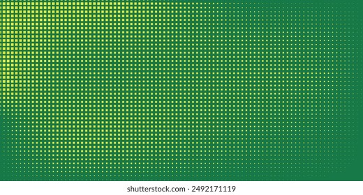 Dots halftone green color pattern gradient texture with technology digital background. Dots pop art comics with nature graphic design	