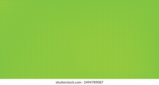 Punkte Halbton Grün Farbmuster Gradient Textur mit Technologie Digital Hintergrund. Pop Art Comics Stil und Ökologie Konzept.