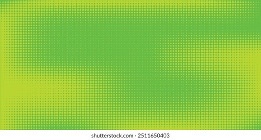 Dots halftone green color pattern gradient texture with technology digital background. Dots pop art comics with nature graphic design.