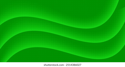 Dots halftone green color pattern gradient texture with technology digital background