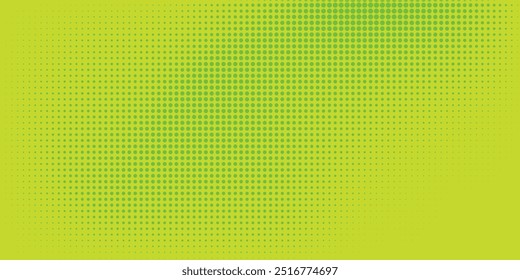 Pontos de meio-tom verde cor padrão textura gradiente com tecnologia digital fundo. Pontos pop art quadrinhos com design gráfico da natureza