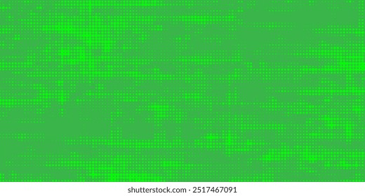 Dots halftone green color pattern gradient texture with technology digital background. Dots pop art comics with nature graphic design.
