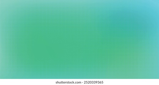 Textura de gradiente de patrón de color verde semitono de puntos con tecnología de fondo digital. Cómics de arte pop de puntos con Diseño gráfico de naturaleza.