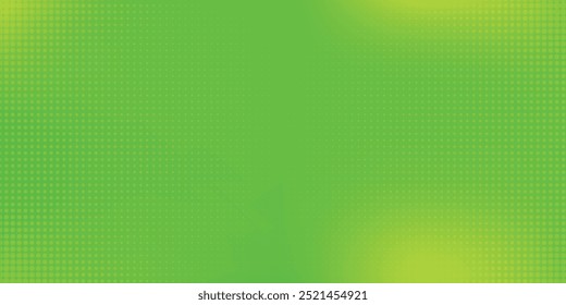 Dots halftone green color pattern gradient texture with technology digital background. Dots pop art comics with nature graphic design.