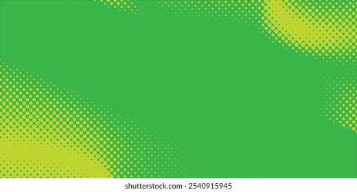 Textura de gradiente de patrón de color verde semitono de puntos con tecnología de arte de fondo digital