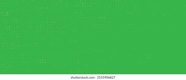 Dots halftone green color pattern gradient texture with technology digital background. Dots pop art comics with nature graphic design.