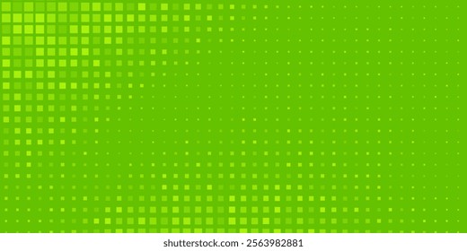 Dots halftone green color pattern gradient texture with technology digital background. Dots pop art comics with nature graphic design