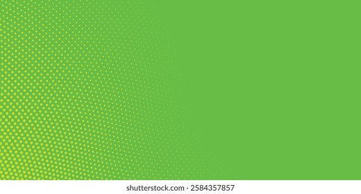 Dots halftone green color pattern gradient texture with technology digital background. Dots pop art comics