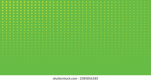 Dots halftone green color pattern gradient texture with technology digital background. Dots pop art comics