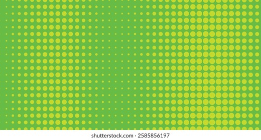 Dots halftone green color pattern gradient texture with technology digital background. Dots pop art comics