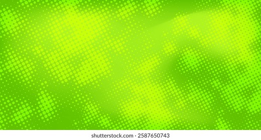 Dots halftone green color pattern gradient texture with technology digital background. Dots pop art 