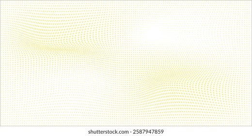 Dots halftone green color pattern gradient texture with technology digital background. Dots pop art comics with nature graphic design.