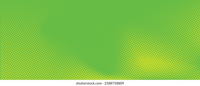 Dots halftone green color pattern gradient texture with technology digital background. Dots pop art comics with nature graphic design. vector illustration eps 10