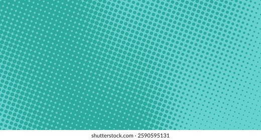 Dots halftone green color pattern gradient texture background. vector ilustration