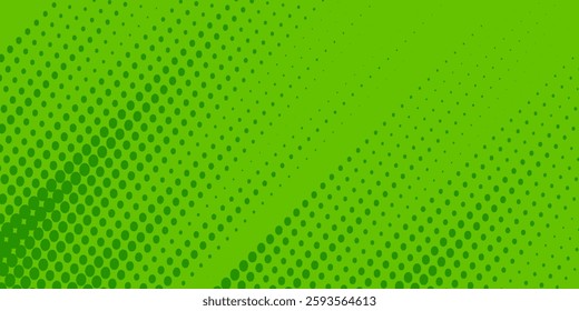 Dots halftone green color pattern gradient texture with technology digital background. Dots pop art 