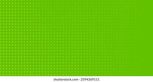 Dots halftone green color pattern gradient texture with technology digital background. Dots pop art comics 