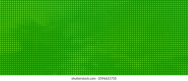 Dots halftone green color pattern gradient texture with technology digital background. Dots pop art comics with nature graphic design.