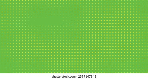 Dots halftone green color pattern gradient texture with technology digital background. Dots pop art comics with nature graphic design.
