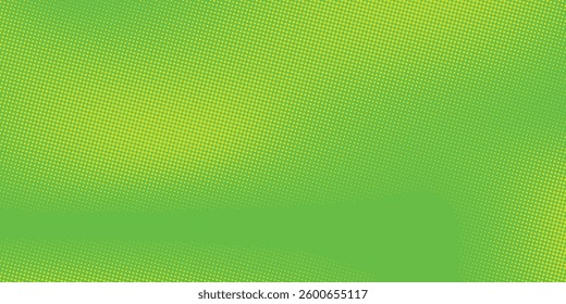 Dots halftone green color pattern gradient texture with technology digital background. Dots pop art comics with nature graphic design.