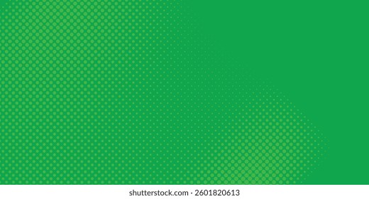 Dots halftone green color pattern gradient texture with technology digital background. Dots pop art comics with nature  dotted arts