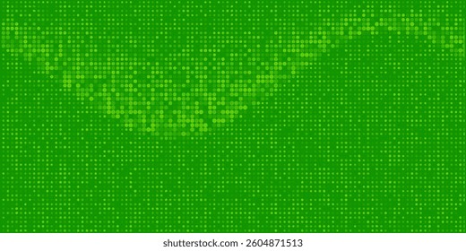 Dots halftone green color pattern gradient texture with technology digital background. Dots pop art comics with nature graphic design.