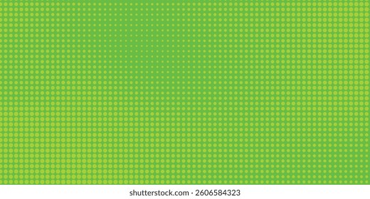 Dots halftone green color pattern gradient texture with technology digital background. Dots pop art comics  modern