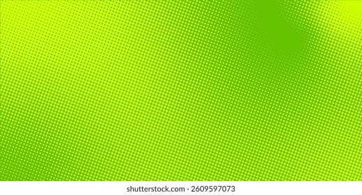 Dots halftone green color pattern gradient texture with technology digital background. Dots pop art comics with nature style graphic design