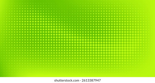 Dots halftone green color pattern gradient texture with technology digital background. Dots pop art comics with nature graphic design eps 10