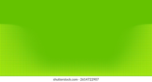 Dots halftone green color pattern gradient texture with technology digital background. Dots pop art comics with nature style graphic design