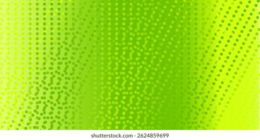 Textura de gradiente de patrón de color verde semitono de puntos con tecnología de fondo digital. Cómics de arte pop de puntos con Diseño gráfico de naturaleza.