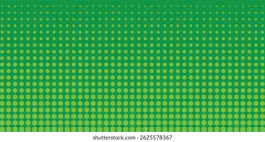 Dots halftone green color pattern gradient texture with technology digital background. Dots pop art comics with nature graphic design.