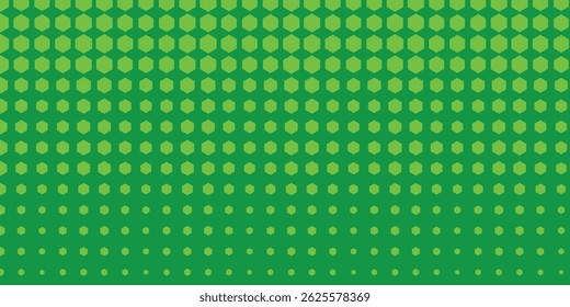 Dots halftone green color pattern gradient texture with technology digital background. Dots pop art comics with nature graphic design.
