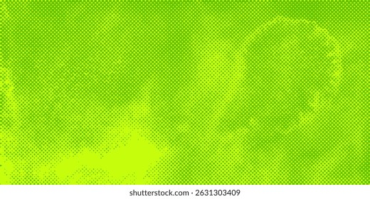 Dots halftone green color pattern gradient texture with technology digital background. Dots pop art comics with nature graphic design.