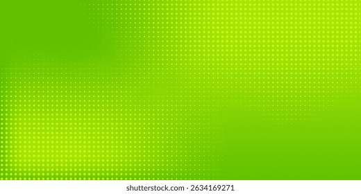 Dots halftone green color pattern gradient texture with technology digital background. Dots pop art comics with nature graphic design.