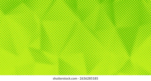 Dots halftone green color pattern gradient texture with technology digital background. Dots pop art comics with nature graphic design.
