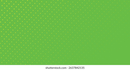 Dots halftone green color pattern gradient texture with technology digital background. Dots pop art comics with nature sport arts