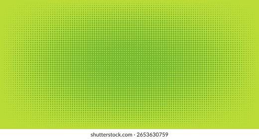 Textura de gradiente de patrón de color verde semitono de puntos con fondo digital de tecnología. eps 10