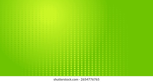 Dots halftone green color pattern gradient texture with technology digital background. Dots pop art comics with nature graphic design.