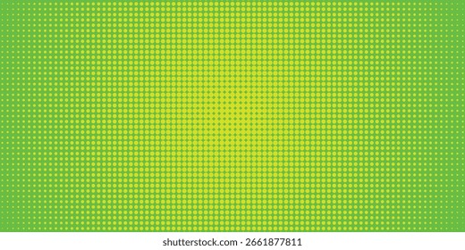 Dots halftone green color pattern gradient texture with technology digital background. 