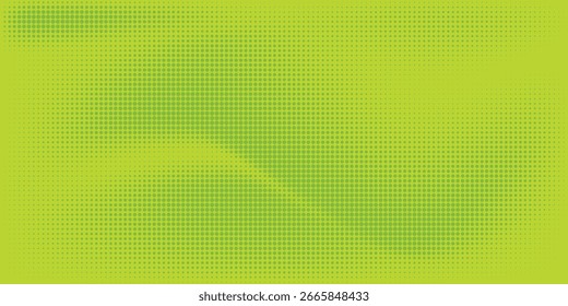 Dots halftone green color pattern gradient texture with technology digital background. Dots pop art comics with nature graphic design EPS 10